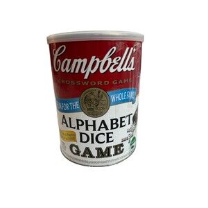 Campbells Crossword Game Alphabet Dice Game Family